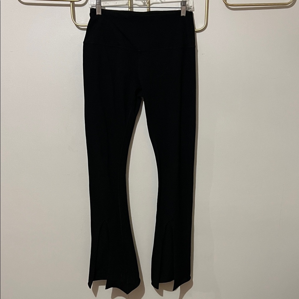 Medium Miakoda Black Split Hem Flared Leggings